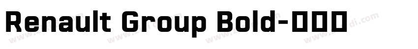 Renault Group Bold字体转换